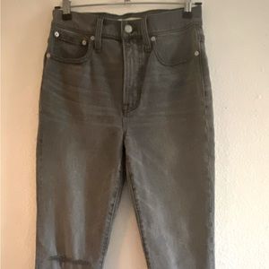 Madewell- The Perfect Vintage Jean- Gray- Size 26